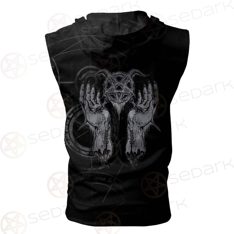 Occult Art Satanic SED-0559 Zip Sleeveless Hoodie