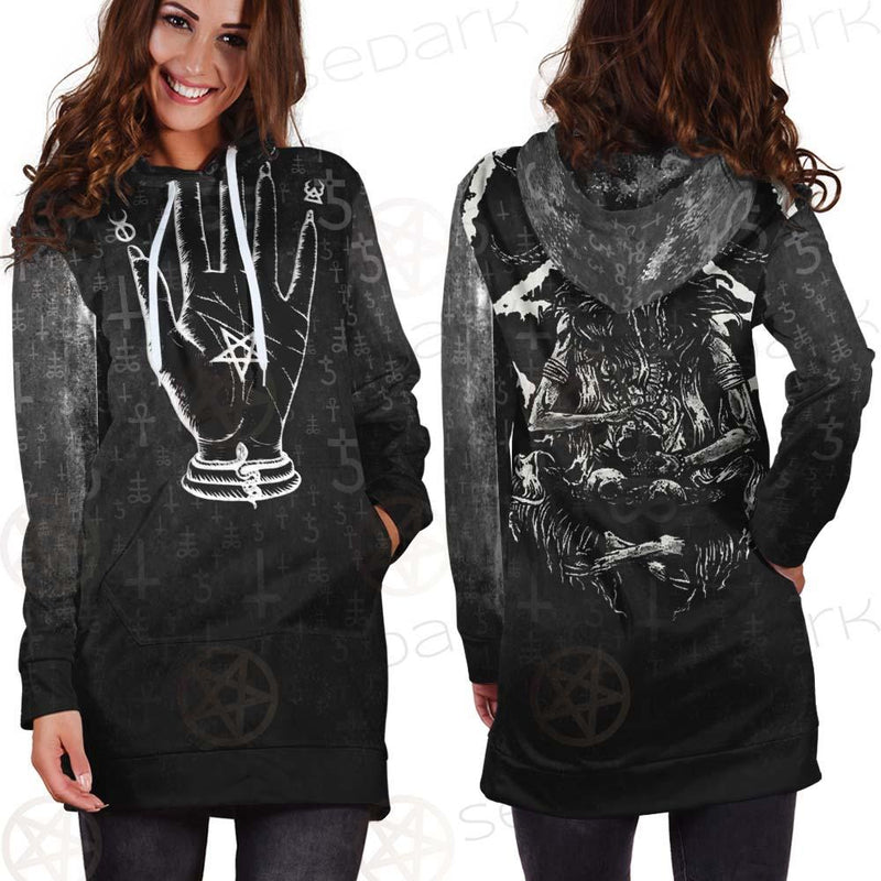 Baphomet Hand SED-0560 Hoodie Dress