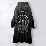 Baphomet Hand SED-0560 Oversized Sherpa Blanket Hoodie
