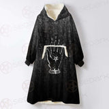 Baphomet Hand SED-0560 Oversized Sherpa Blanket Hoodie