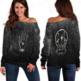 Baphomet Hand SED-0560 Off Shoulder Sweaters