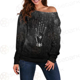 Baphomet Hand SED-0560 Off Shoulder Sweaters