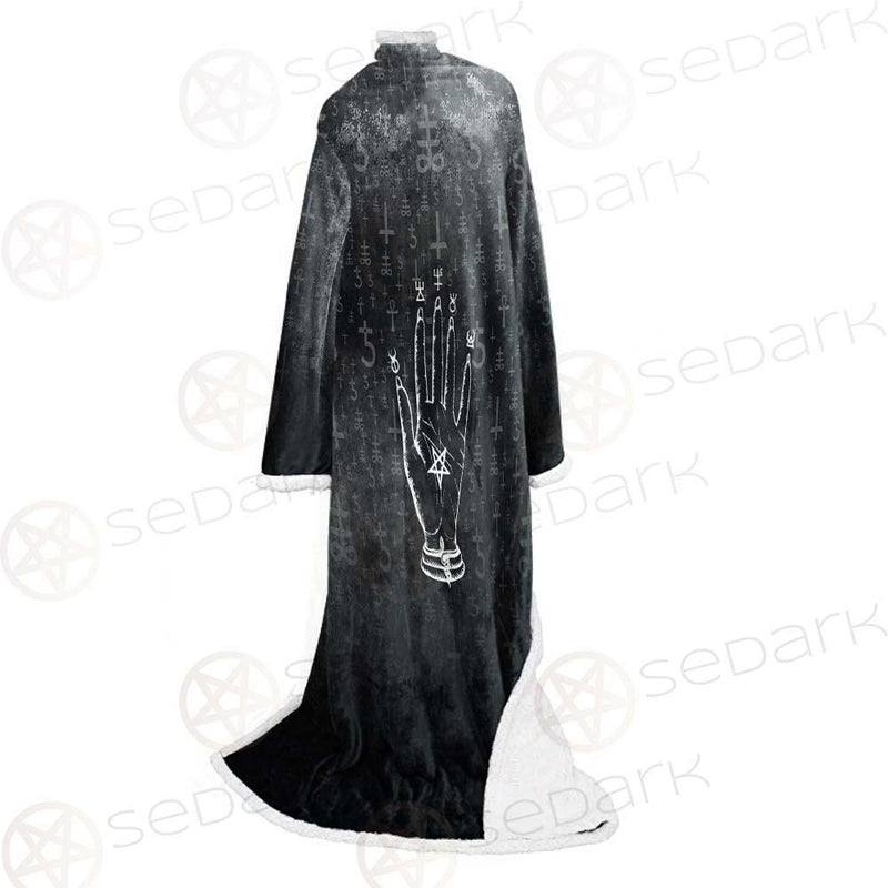 Baphomet Hand SED-0560 Sleeved Blanket