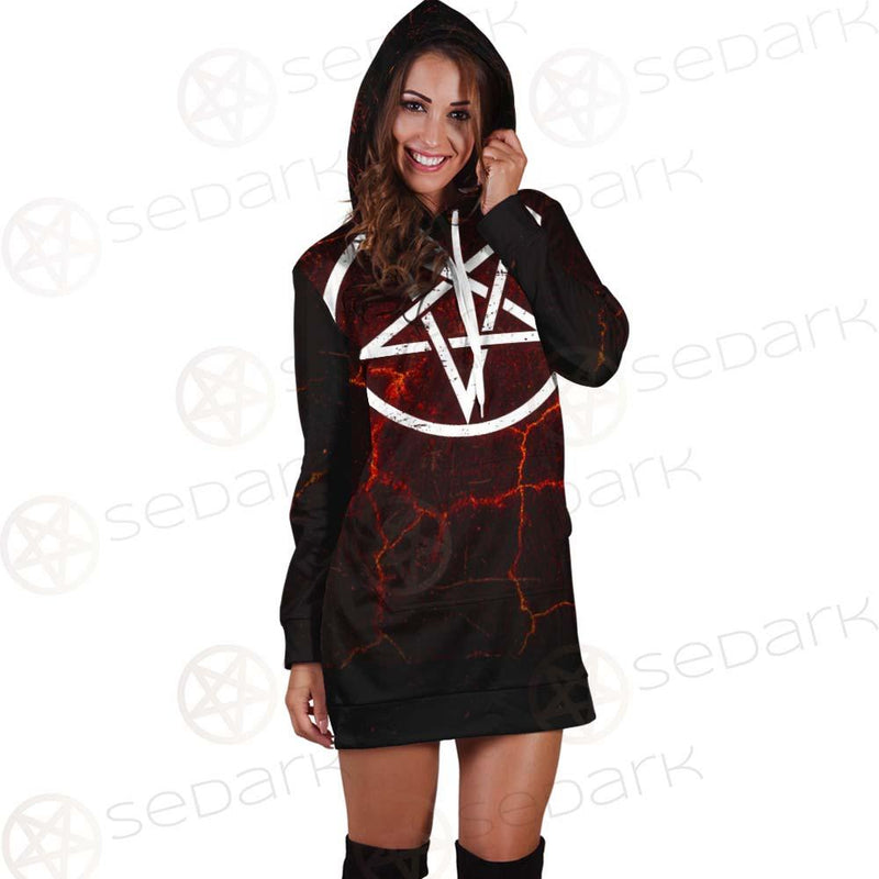 Satanism Goat Head SED-0561 Hoodie Dress
