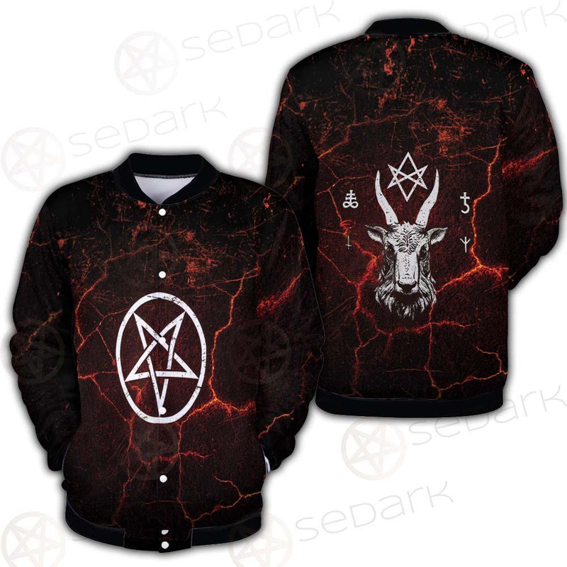 Satanism Goat Head SED-0561 Button Jacket