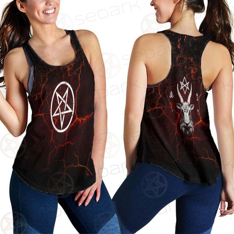 Satanism Goat Head SED-0561 Women Tank Top