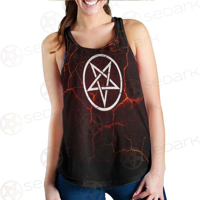 Satanism Goat Head SED-0561 Women Tank Top