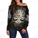 Viking Tree Of Life SED-0566 Off Shoulder Sweaters