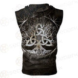 Viking Tree Of Life SED-0566 Zip Sleeveless Hoodie