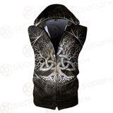 Viking Tree Of Life SED-0566 Zip Sleeveless Hoodie