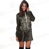 Viking Old Warrior Geometry SED-0567 Hoodie Dress