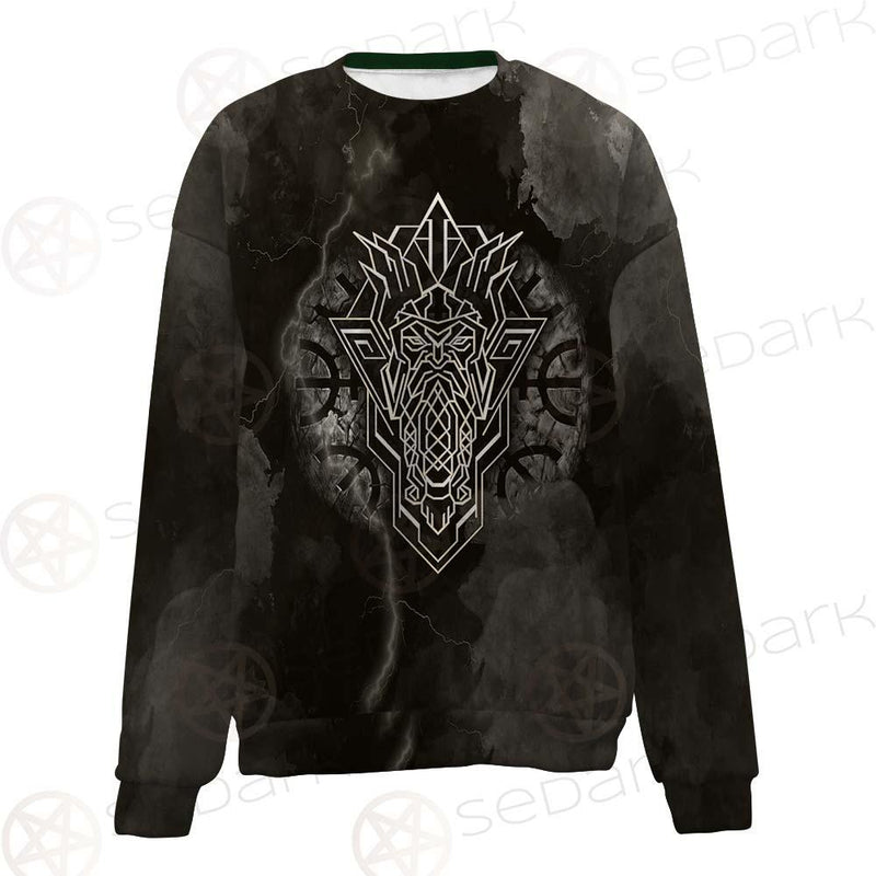 Viking Old Warrior Geometry SED-0567 Unisex Sweatshirt
