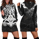 Viking Thor Hammer SED-0569 Hoodie Dress