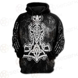 Viking Thor Hammer SED-0569 Hoodie & Zip Hoodie Raglan