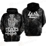 Viking Thor Hammer SED-0569 Hoodie & Zip Hoodie Raglan