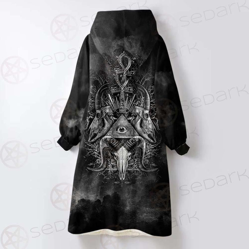 Satanic Fire SED-0571 Oversized Sherpa Blanket Hoodie