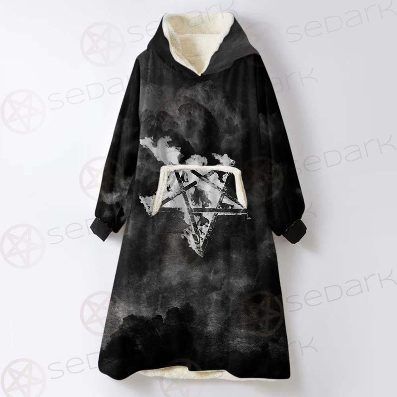 Satanic Fire SED-0571 Oversized Sherpa Blanket Hoodie