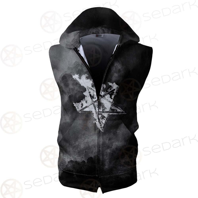 Satanic Fire SED-0571 Zip Sleeveless Hoodie