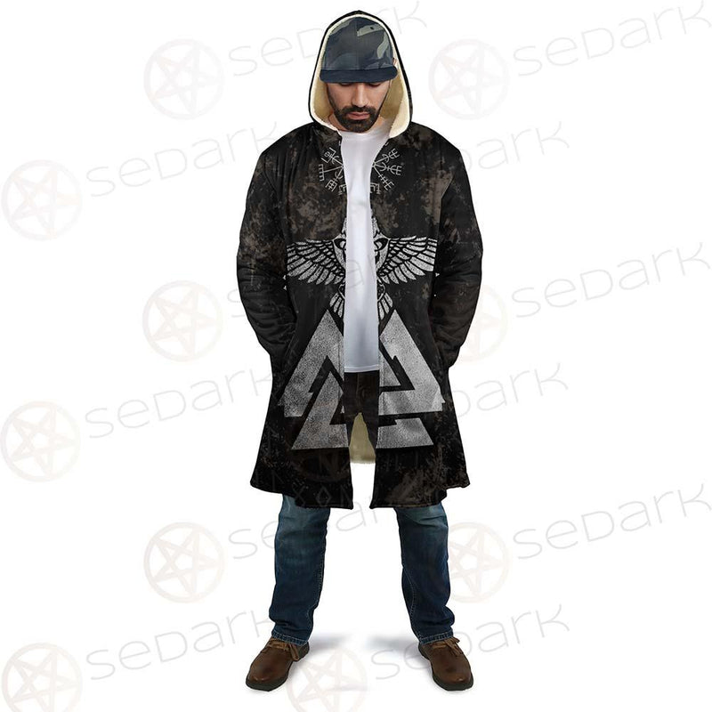 Viking Warrior And Vegvisir SED-0573 Cloak