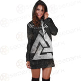 Viking Warrior And Vegvisir SED-0573 Hoodie Dress