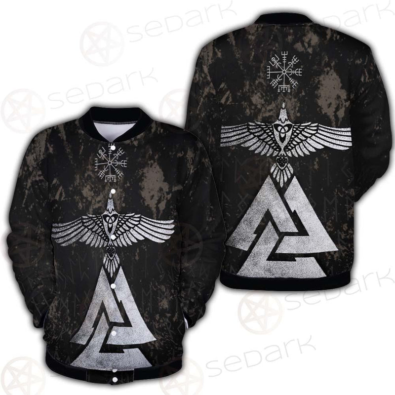 Viking Warrior And Vegvisir SED-0573 Button Jacket