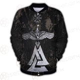 Viking Warrior And Vegvisir SED-0573 Button Jacket