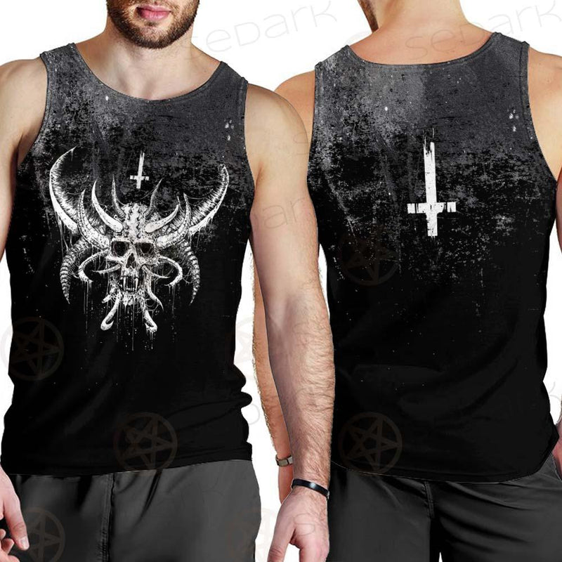 Cross Inverted Satanic SED-0575 Men Tank-tops