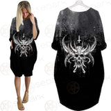 Cross Inverted Satanic SED-0575 Batwing Pocket Dress
