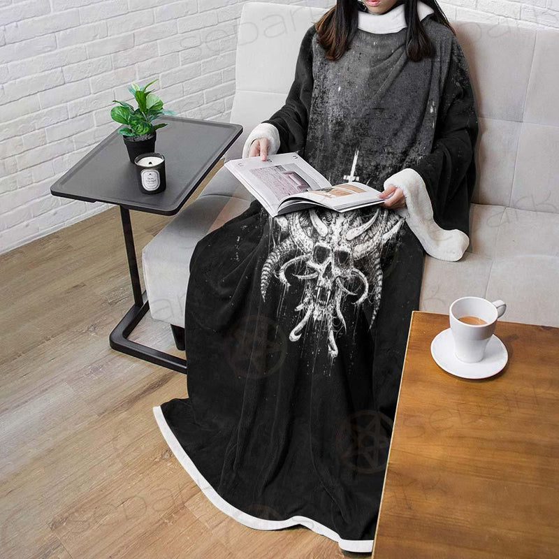 Cross Inverted Satanic SED-0575 Sleeved Blanket