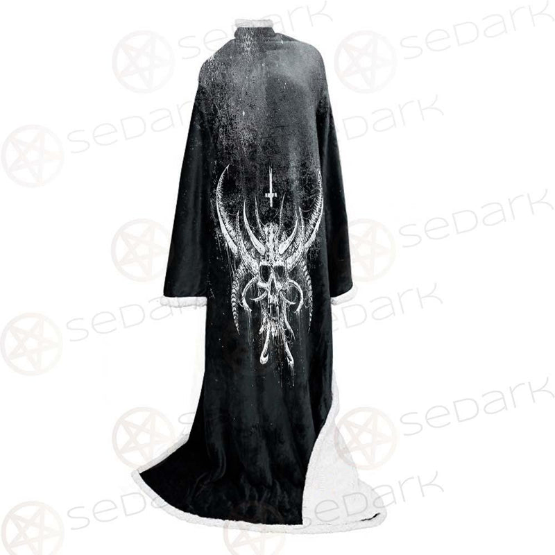 Cross Inverted Satanic SED-0575 Sleeved Blanket