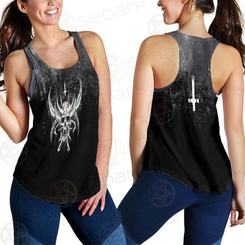 Cross Inverted Satanic SED-0575 Women Tank Top