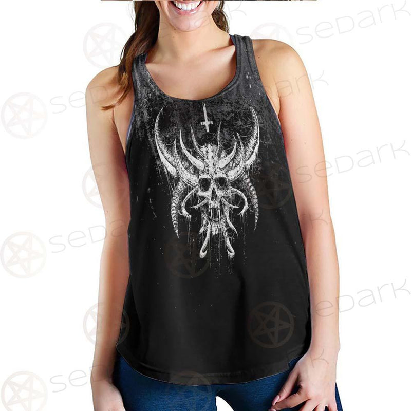 Cross Inverted Satanic SED-0575 Women Tank Top