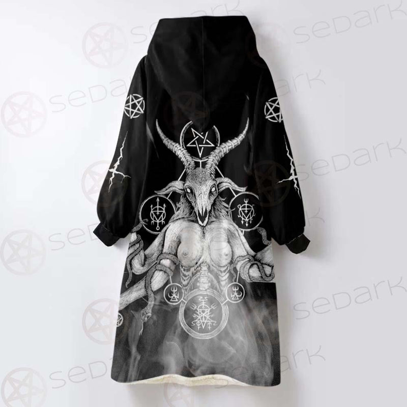 Satan Women Warrior SED-0576 Oversized Sherpa Blanket Hoodie