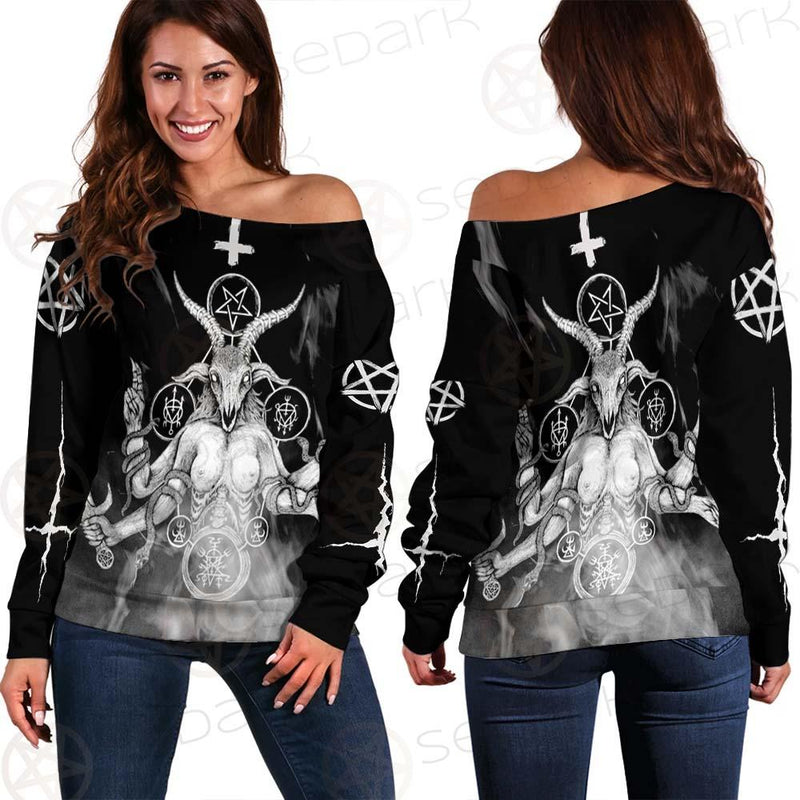 Satan Women Warrior SED-0576 Off Shoulder Sweaters