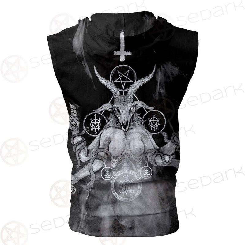 Satan Women Warrior SED-0576 Zip Sleeveless Hoodie