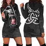 Viking Lion SED-0577 Hoodie Dress