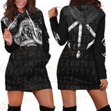 Viking Symbol Footmark SED-0579 Hoodie Dress