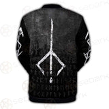 Viking Symbol Footmark SED-0579 Button Jacket