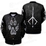 Viking Symbol Footmark SED-0579 Button Jacket