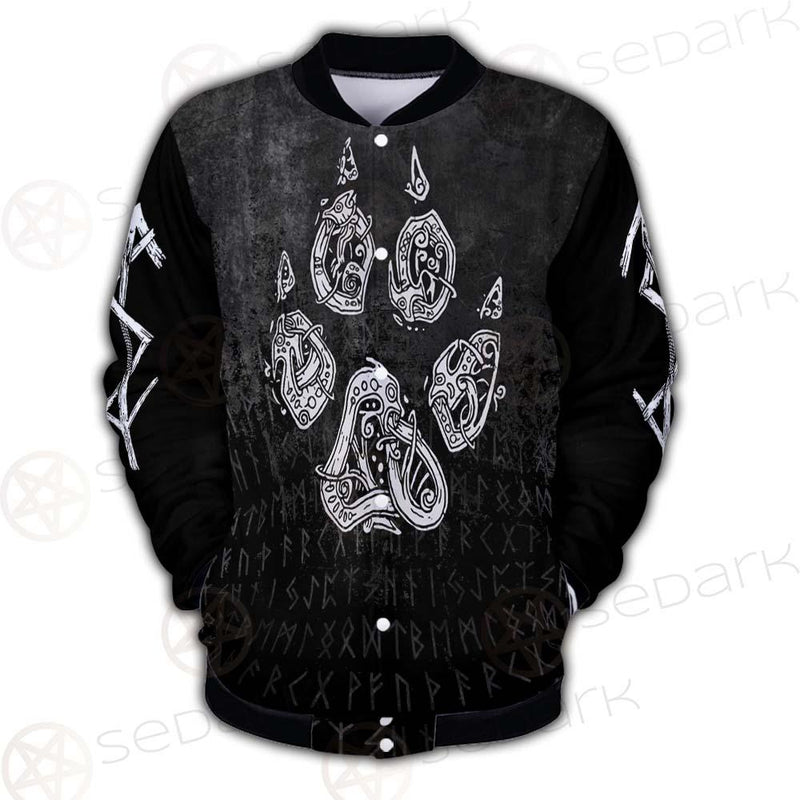 Viking Symbol Footmark SED-0579 Button Jacket
