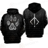 Viking Symbol Footmark SED-0579 Hoodie & Zip Hoodie Raglan