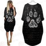 Viking Symbol Footmark SED-0579 Batwing Pocket Dress