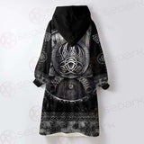 Valknut Viking Symbol SED-0580 Oversized Sherpa Blanket Hoodie