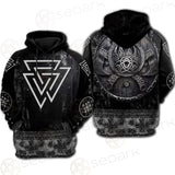 Valknut Viking Symbol SED-0580 Hoodie & Zip Hoodie Raglan