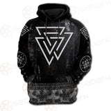 Valknut Viking Symbol SED-0580 Hoodie & Zip Hoodie Raglan