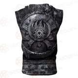 Valknut Viking Symbol SED-0580 Zip Sleeveless Hoodie