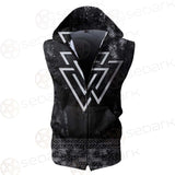 Valknut Viking Symbol SED-0580 Zip Sleeveless Hoodie