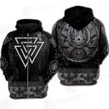 Valknut Viking Symbol SED-0580 Hoodie & Zip Hoodie Raglan