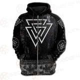 Valknut Viking Symbol SED-0580 Hoodie & Zip Hoodie Raglan