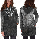 Viking Pattern Symbols SED-0581 Hoodie Dress